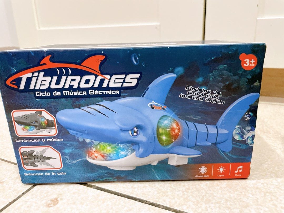 Musical Shark Toy with Light and Music Animal Simulation Model Bump and Go Action Toy for Kids - Image 3
