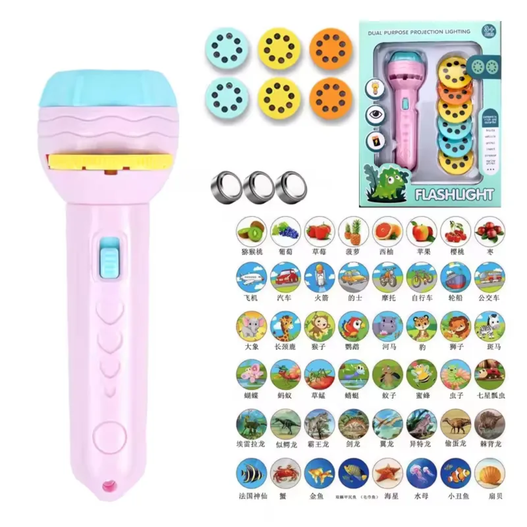 5 in 1 Projection Flashlight Early Education Toys - Image 2