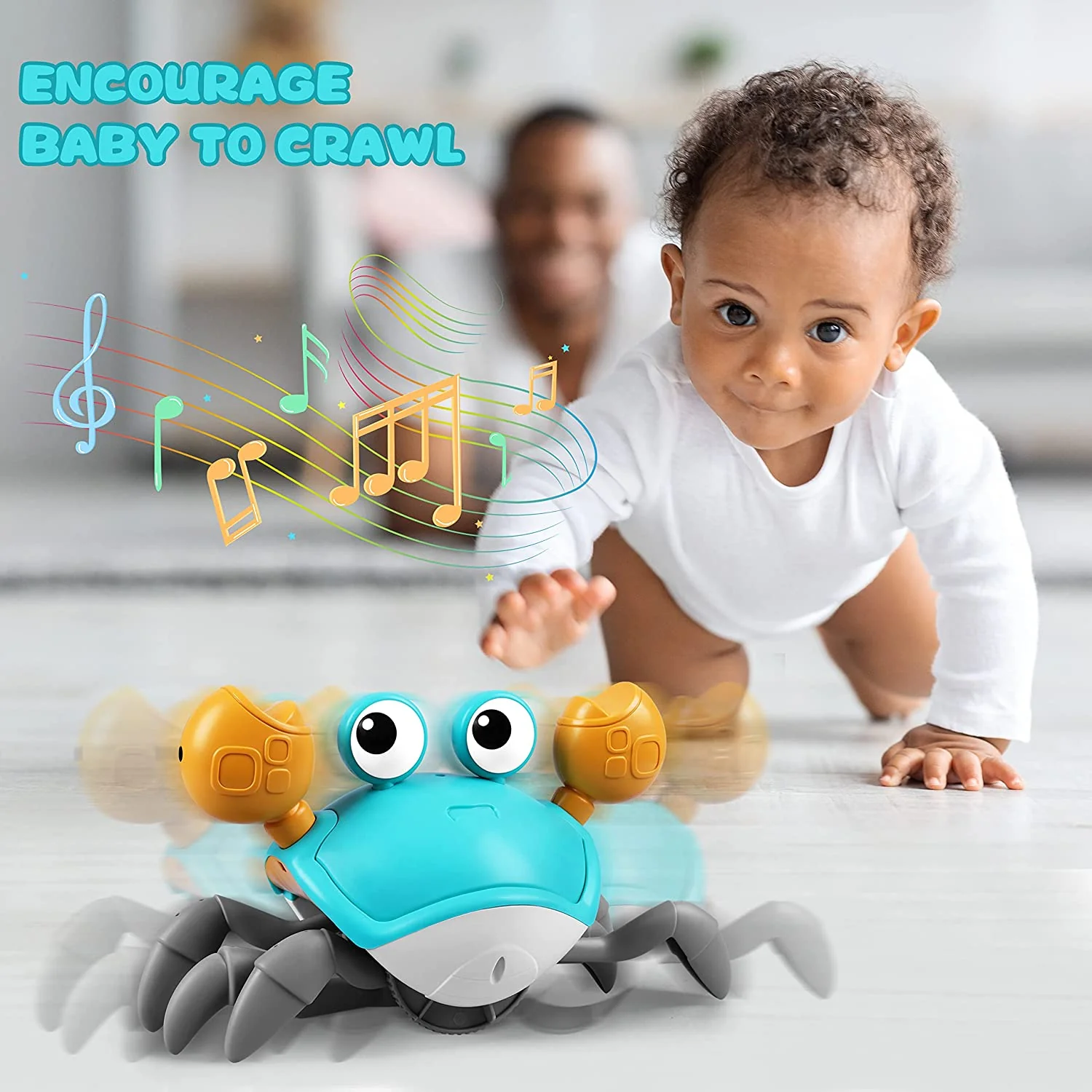 Crawling Crab Infant Tummy Time Toys - Image 2