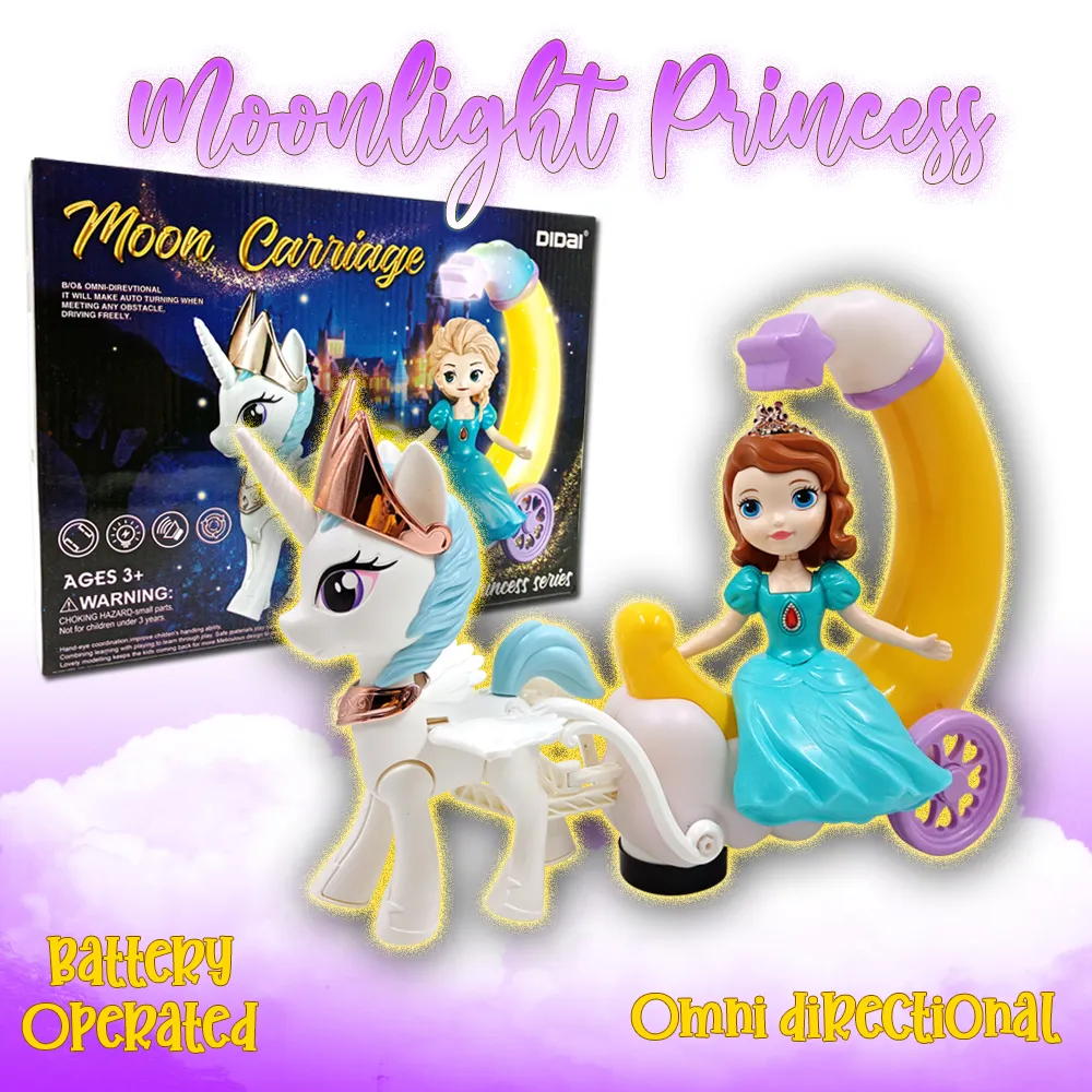 Moonlight Princess & Unicorn Toys with Lights & Sounds - Image 2
