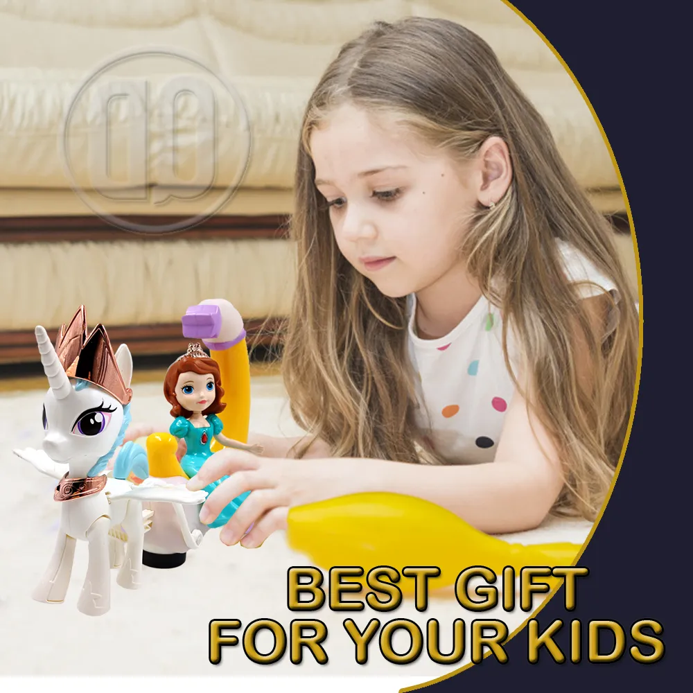 Moonlight Princess & Unicorn Toys with Lights & Sounds - Image 4