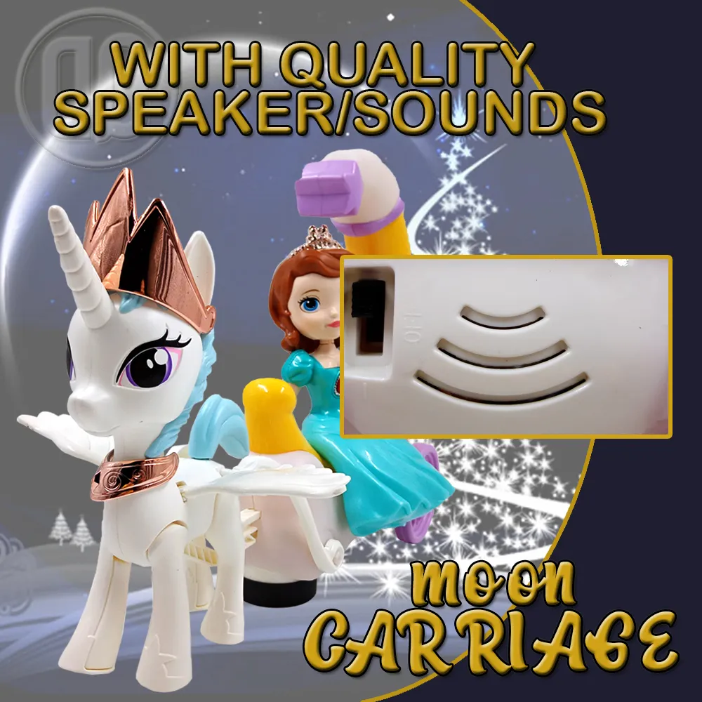 Moonlight Princess & Unicorn Toys with Lights & Sounds - Image 3
