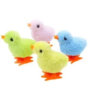 (4-pcs) Jumping Wind-up Chick Toys Chicken Hopping Windup Toy For Kids