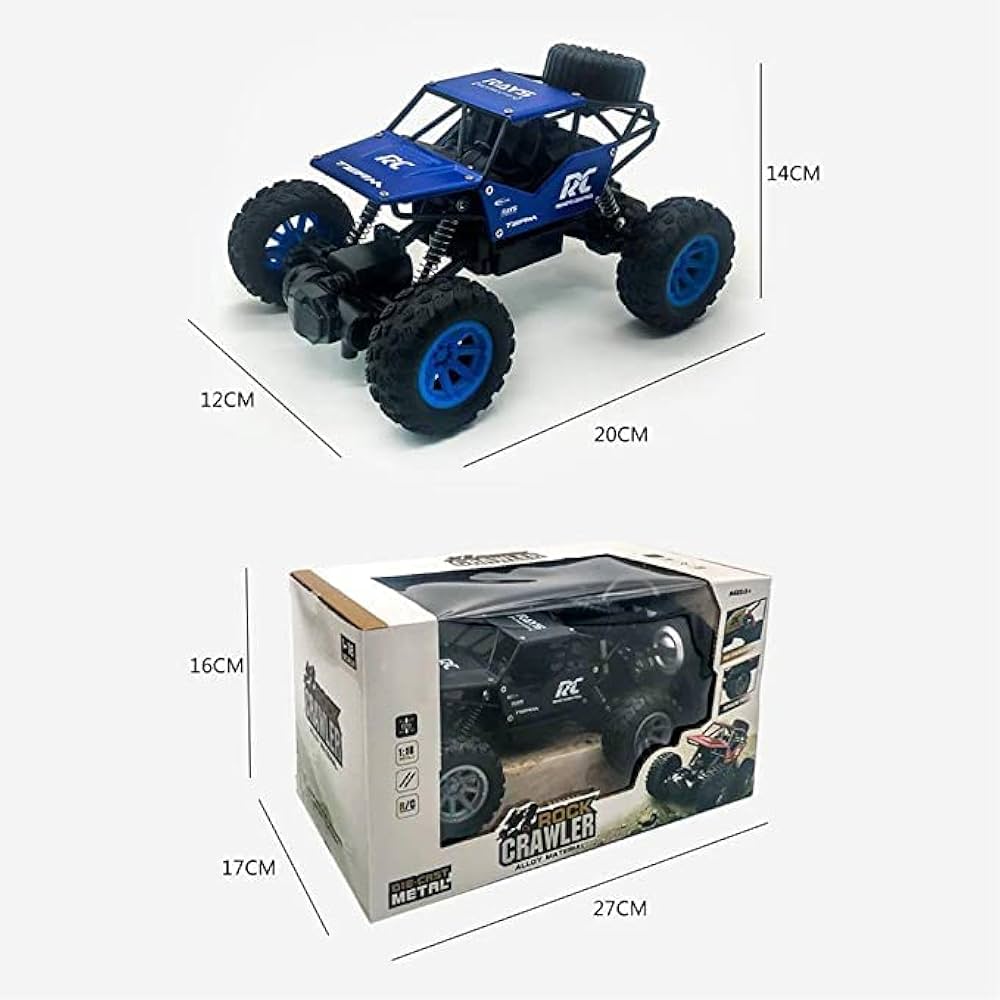 Toyshine Mini Drift Remote Controlled Rock Car RC Monster Truck, with Gun Remote - Image 3