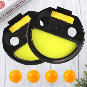 Portable Throw and Catch Ball Game Interactive Hand Grip Racket