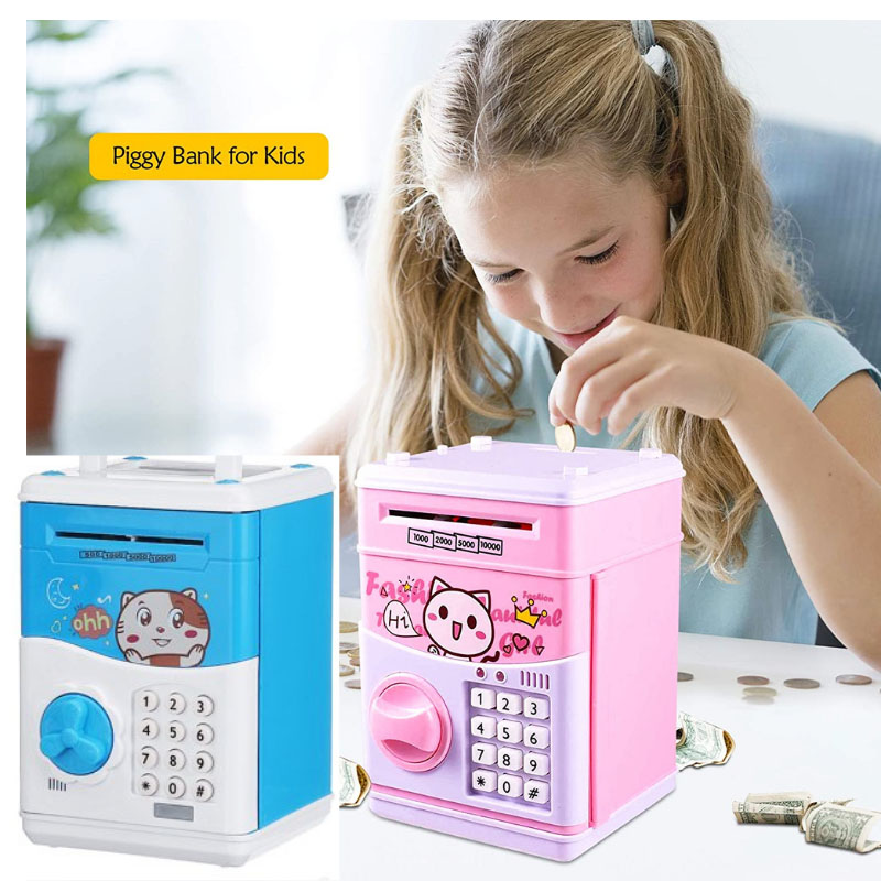 Piggy Bank for Kids Password Money Saving Bank