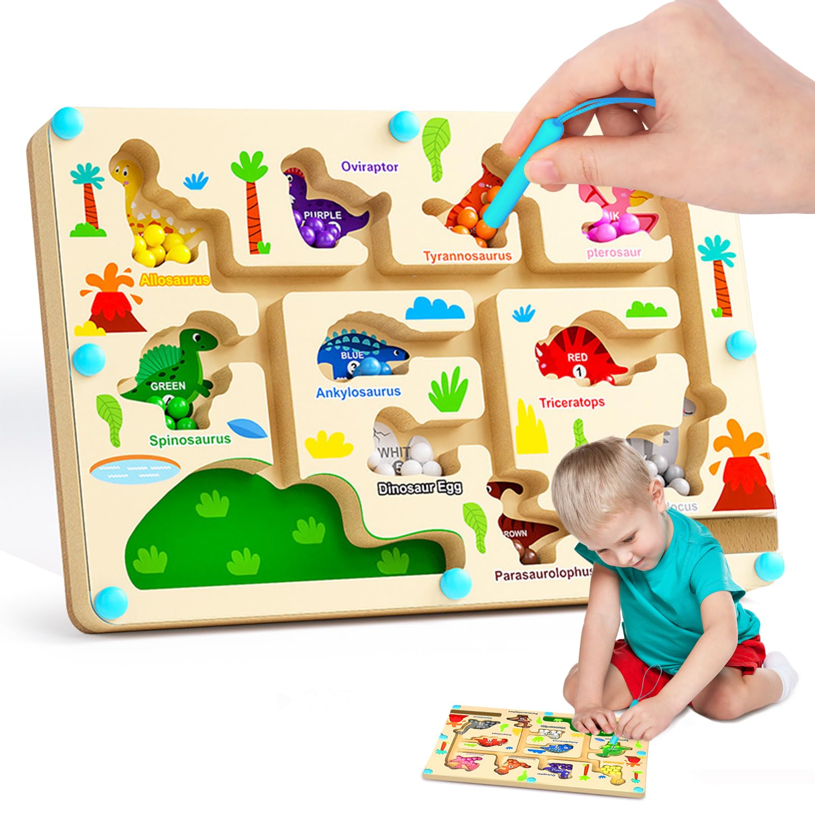 Wooden Magnetic Color Classification Game – Toyz Fun
