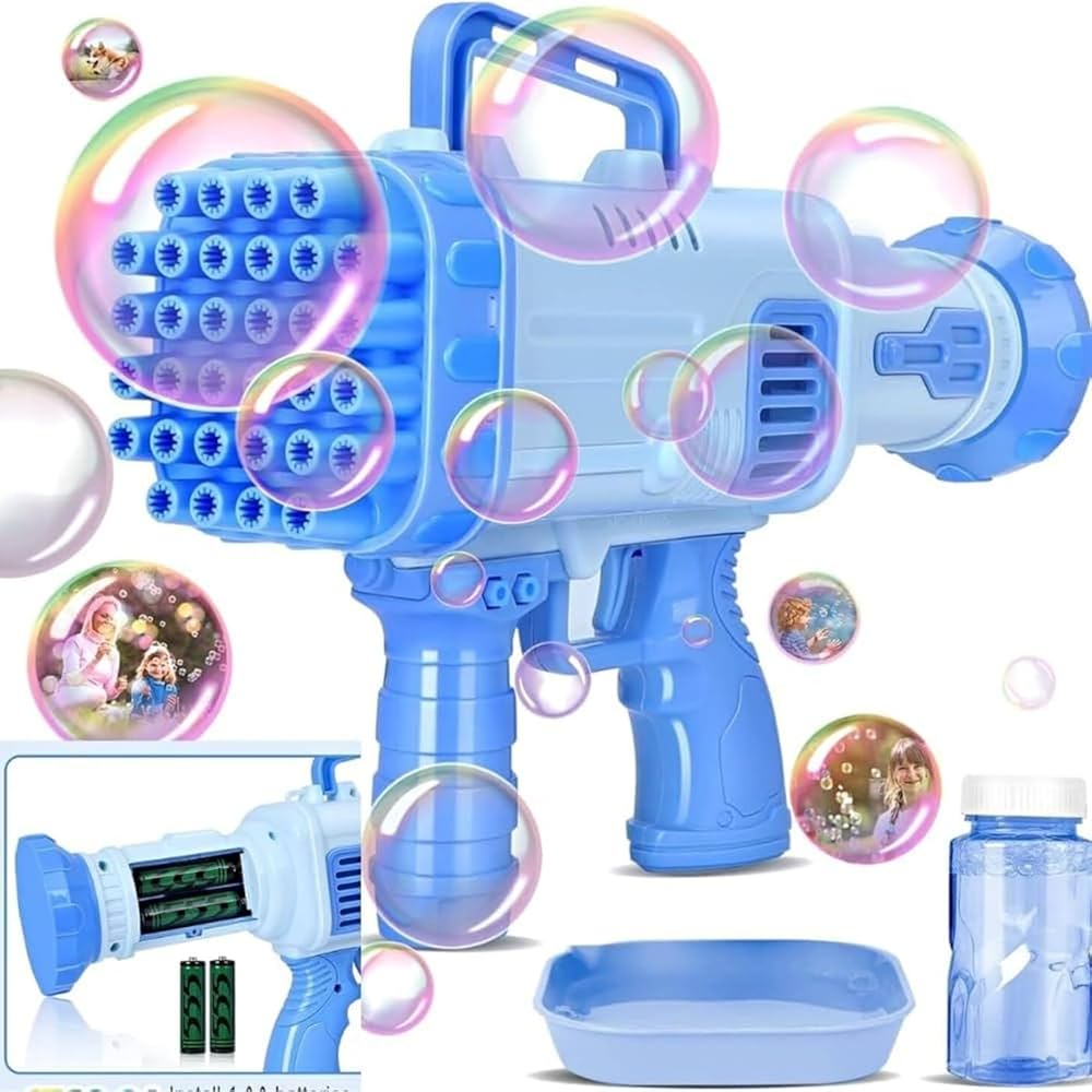 BUBBLE MACHINE GUN 34 HOLES BEST GIFT FOR KIDS - Image 2