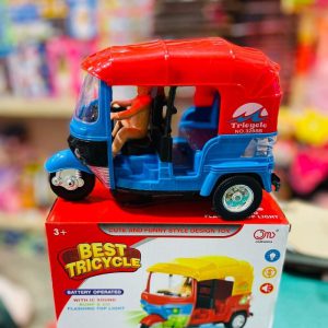 Auto Rickshaw Battery Operated Toy with Sound & Flashing Light