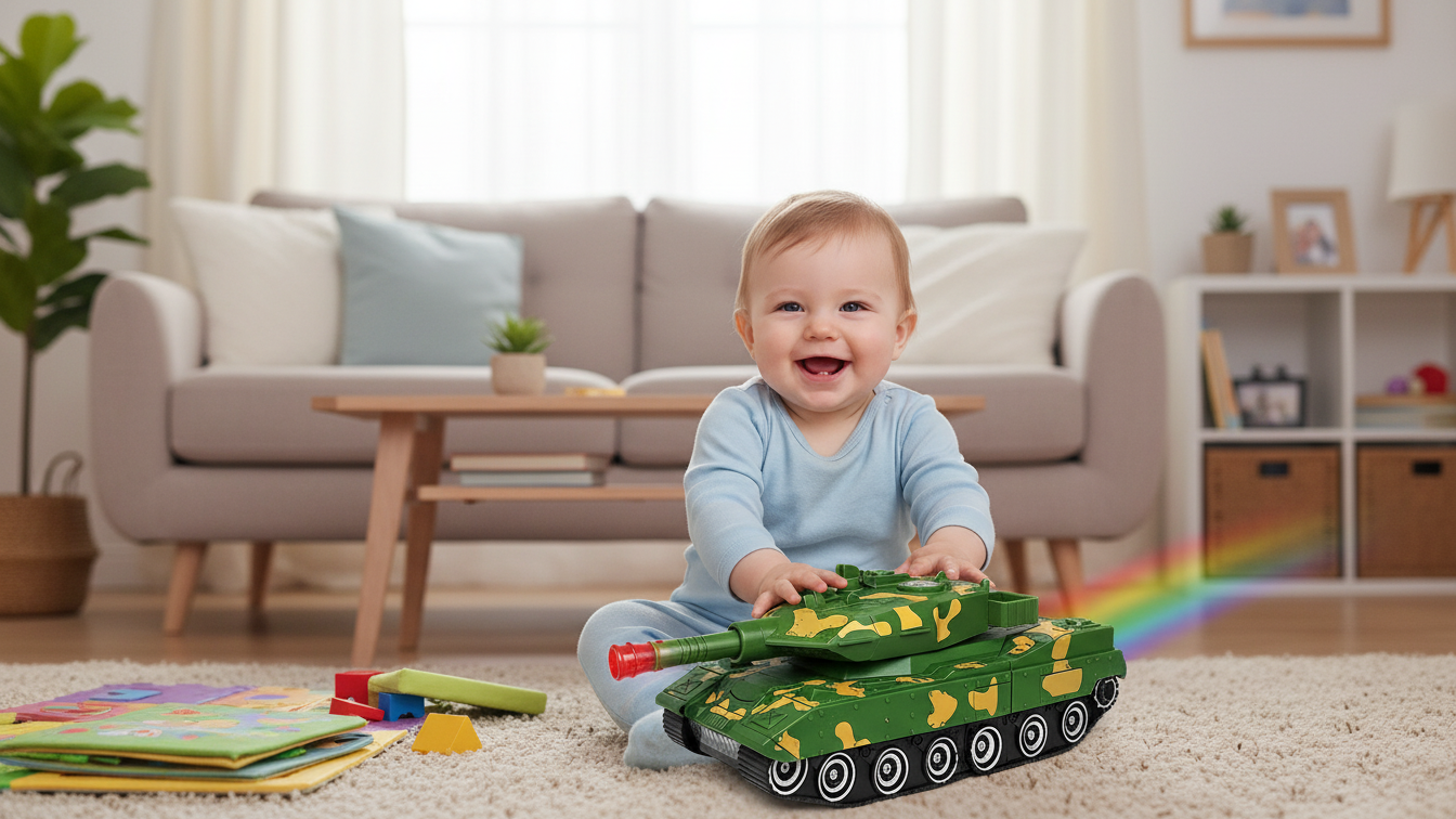 Rechargeable Robots Tank Music Car Toy - Image 2