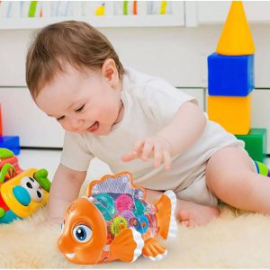 Fish Electric Gear Toy Sound And Light For Kids