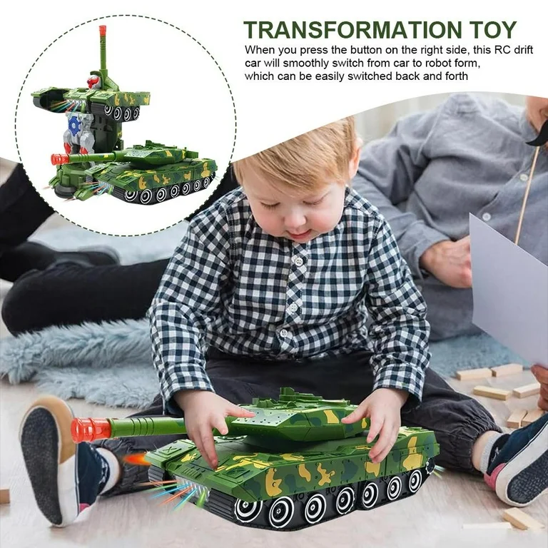 Rechargeable Robots Tank Music Car Toy - Image 3