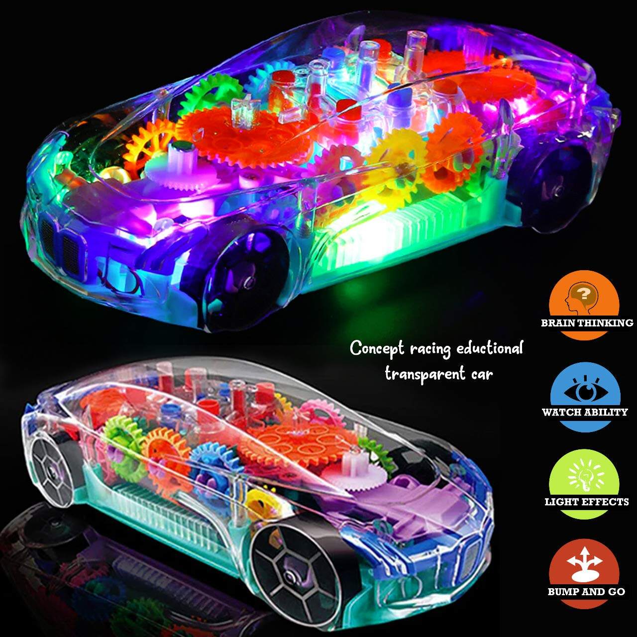 Concept Racing Car Toy,3D Car Toy for Kids with 360 Degree Rotation - Image 3