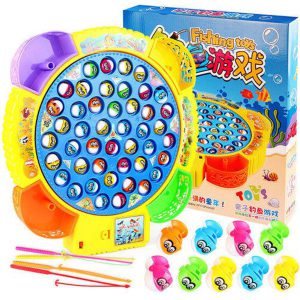 Fishing Game Toy With 45 Fishes and 4 Fishing Rods