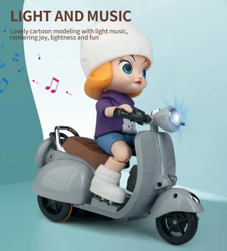 Musical Lady Motor Scooter Toy - Image 2