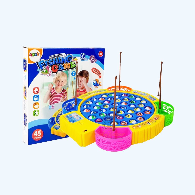 Fishing Game Toy With 45 Fishes and 4 Fishing Rods - Image 3
