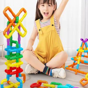 Educational toys 32 Pieces Pipe shape Puzzle Block for Kids